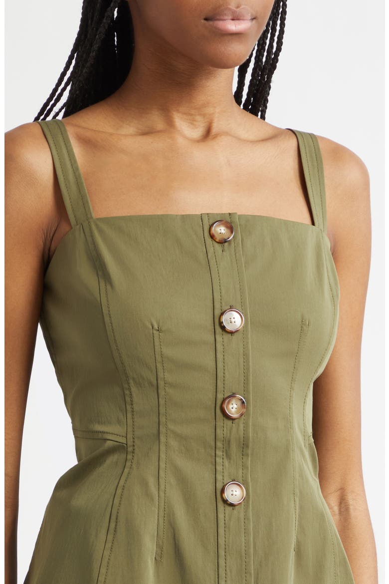 Kariselle Button-Front Top, Alternate, color, ARMY