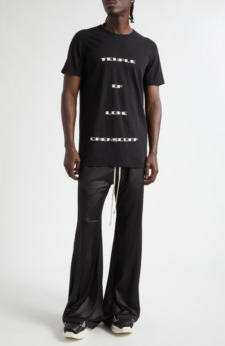 Rick Owens DRKSHDW Wide Pusher Pants, Alternate, color, Black