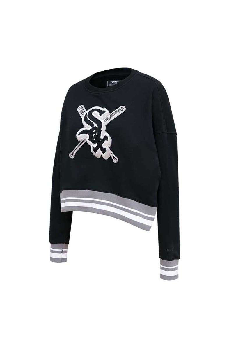 PRO STANDARD Women's Pro Standard Black Chicago White Sox Mash Up Pullover Sweatshirt, Alternate, color, 