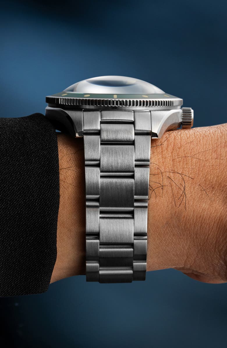 SPINNAKER Challenger Automatic Bracelet Watch, 42mm, Alternate, color, Green