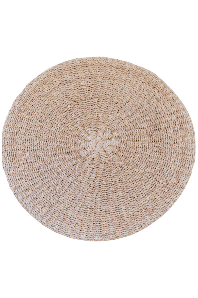 Abaca Round Placemats, Set of 2, Main, color, Natural