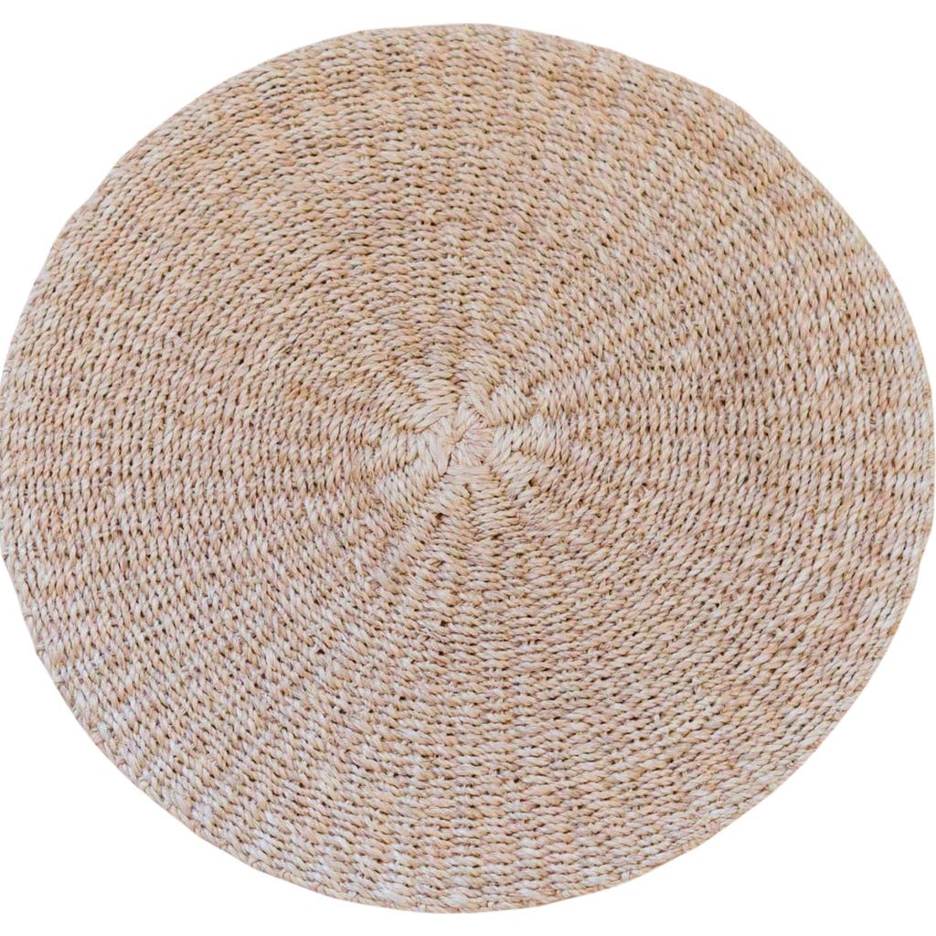 Likha Abaca Round Placemats, Set Of 2 In Brown