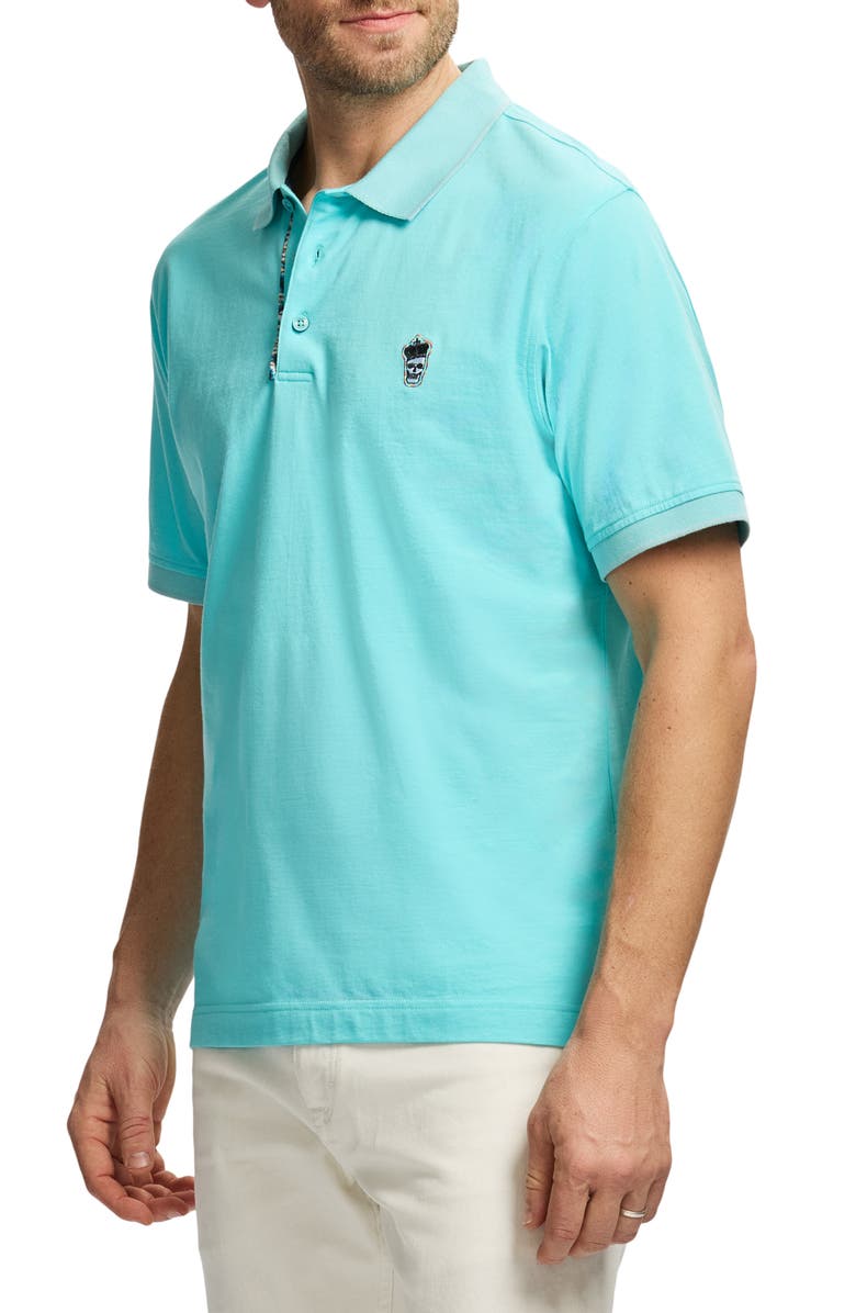Robert Graham Lucifer Cotton Knit Polo, Alternate, color, 
