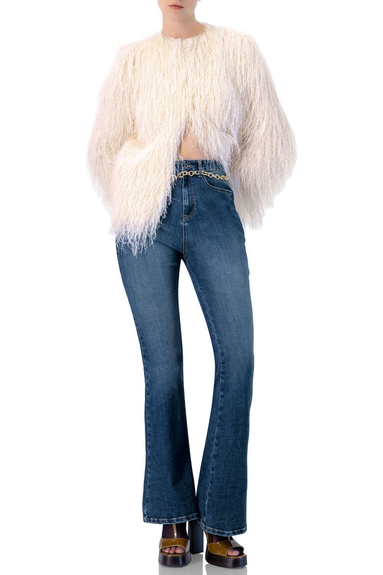Fringe Coat with Snap Closures, Alternate, color, Dusty Pink