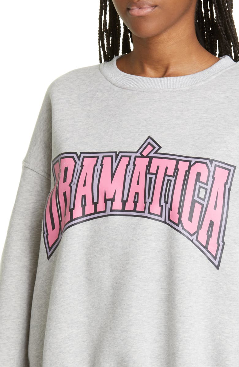Bella Doña Dramatica Varsity Sweatshirt, Alternate, color, 