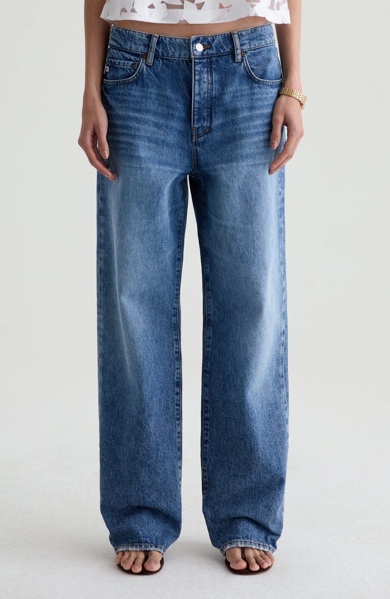 AG Billie High Waist Straight Leg Jeans, Main, color, American Riviera