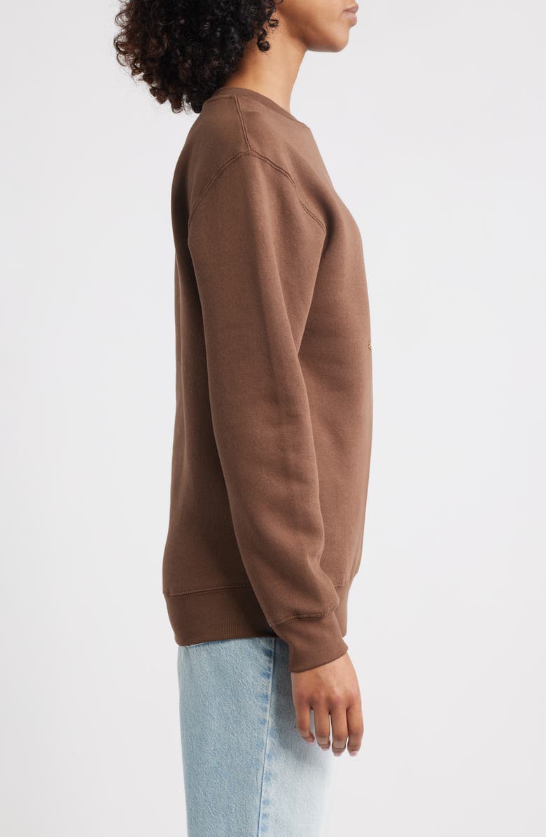 GOLDEN HOUR Peanuts<sup>®</sup> Snoopy Jack O' Lantern Fleece Graphic Sweatshirt, Alternate, color,