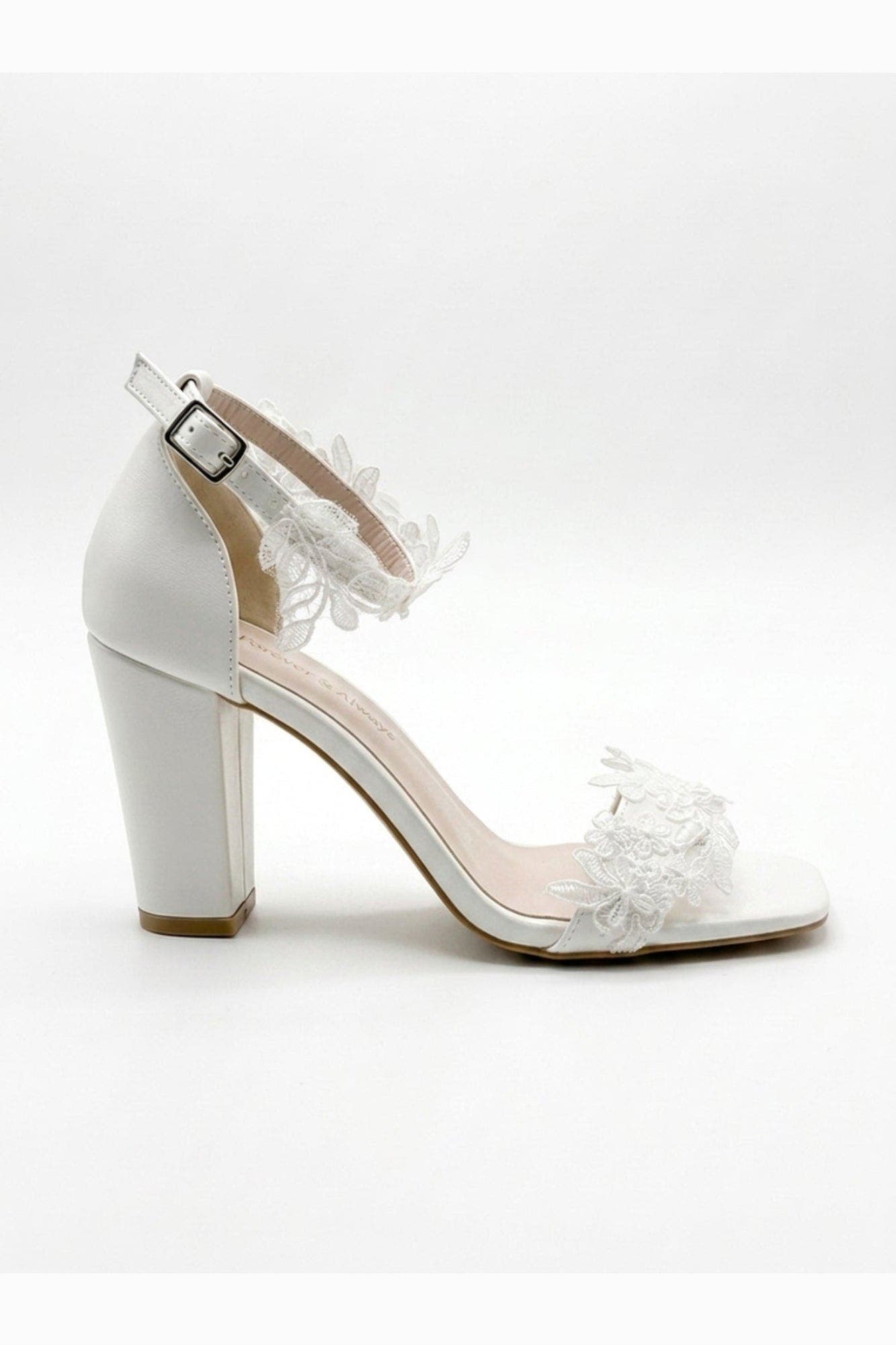 Selia Block Heel Bridal Sandal, Alternate, color, Ivory