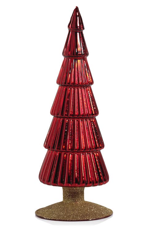 Set of 2 Dembe Glass Tree Figurines