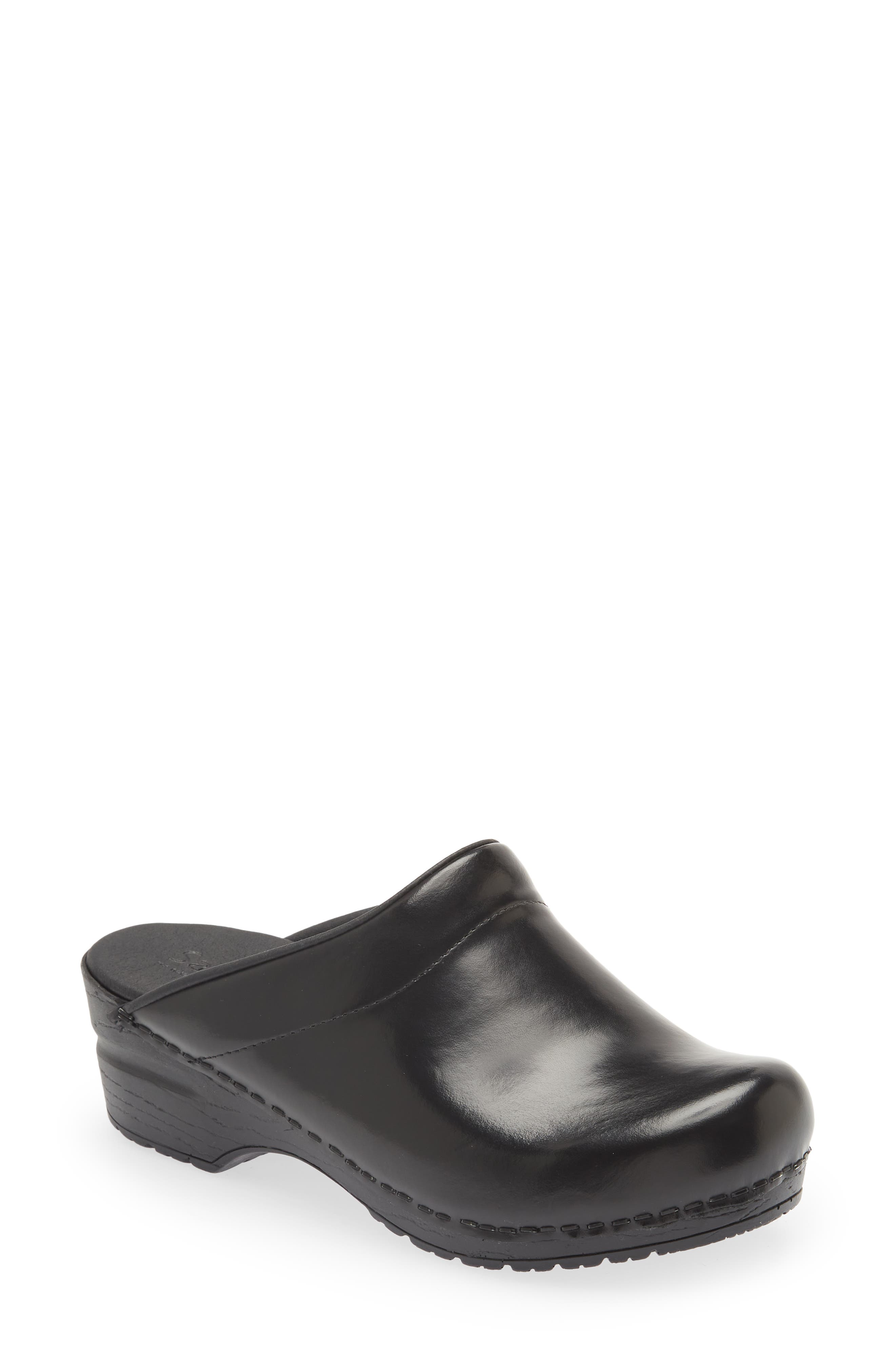 Sanita Sonja Cabrio Clog, Main, color, Black