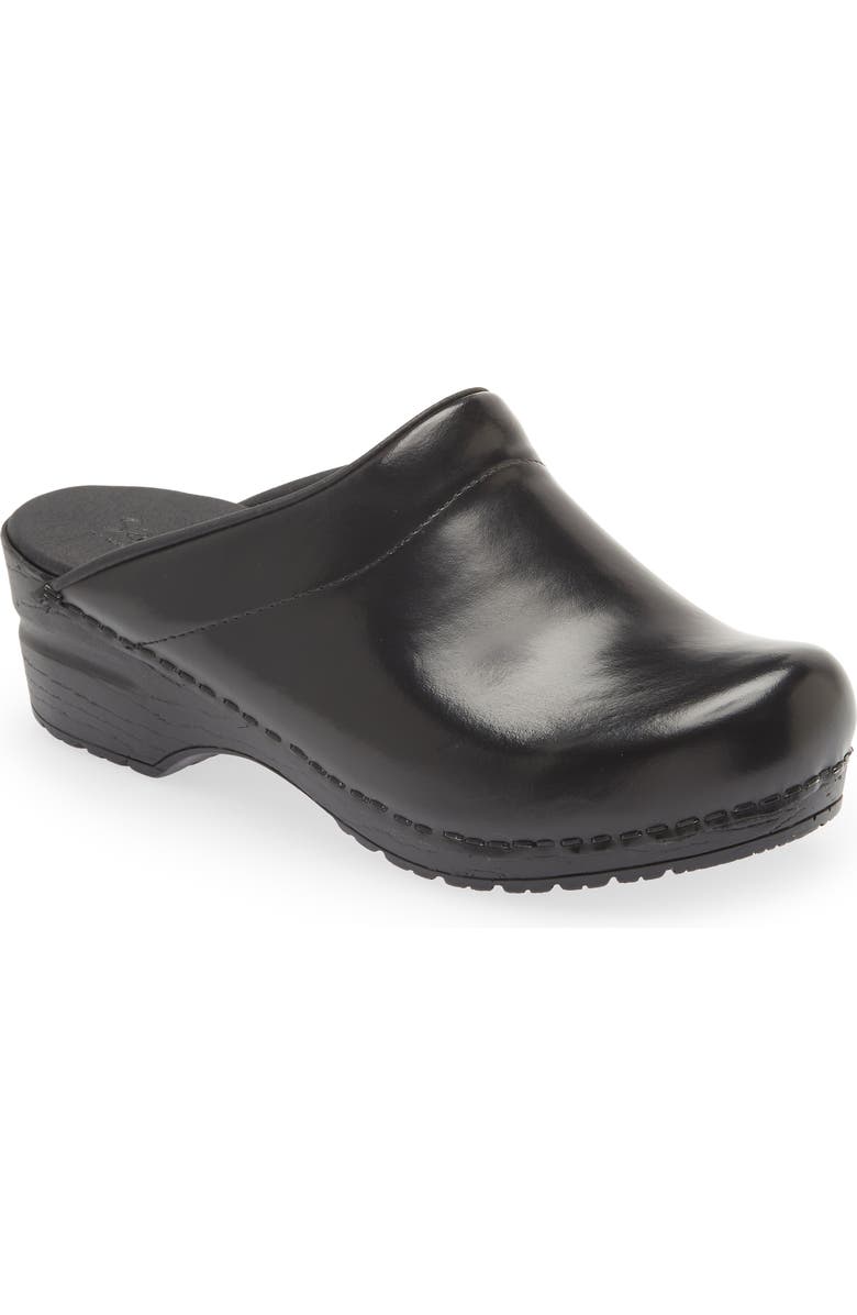 Sanita Sonja Cabrio Clog, Main, color, Black