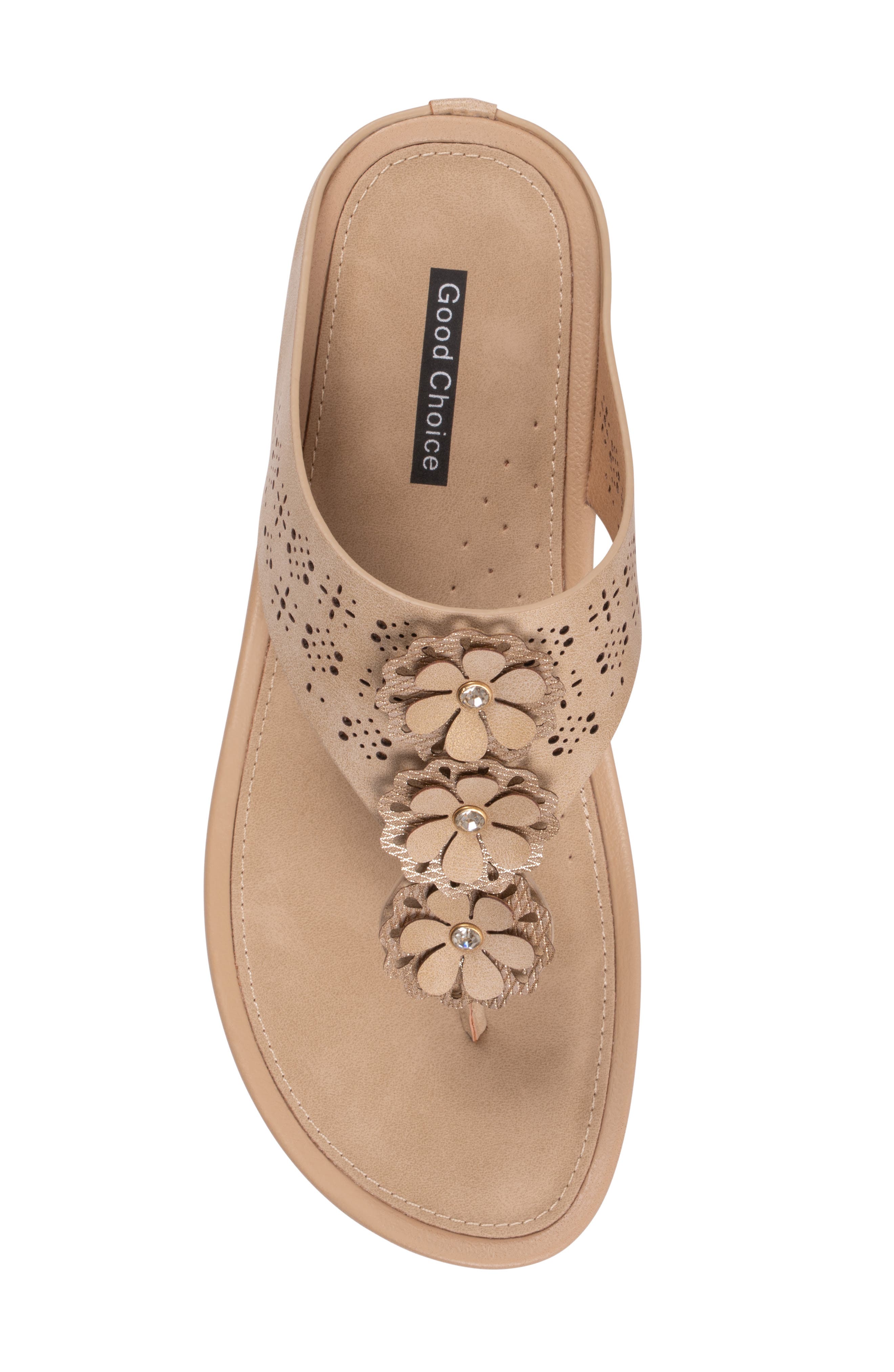 Rana Wedge Sandal, Alternate, color, BEIGE