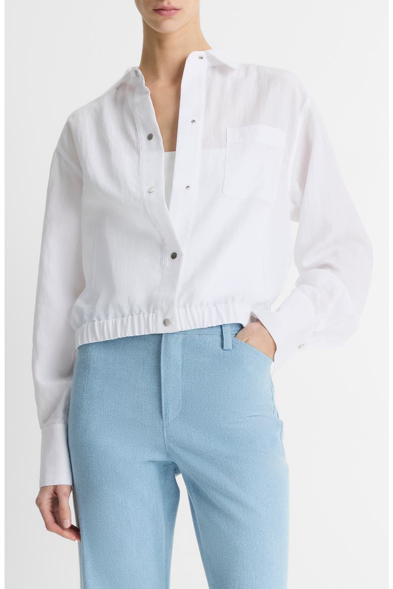 Summer Shirt Jacket, Main, color, OPTIC WHITE