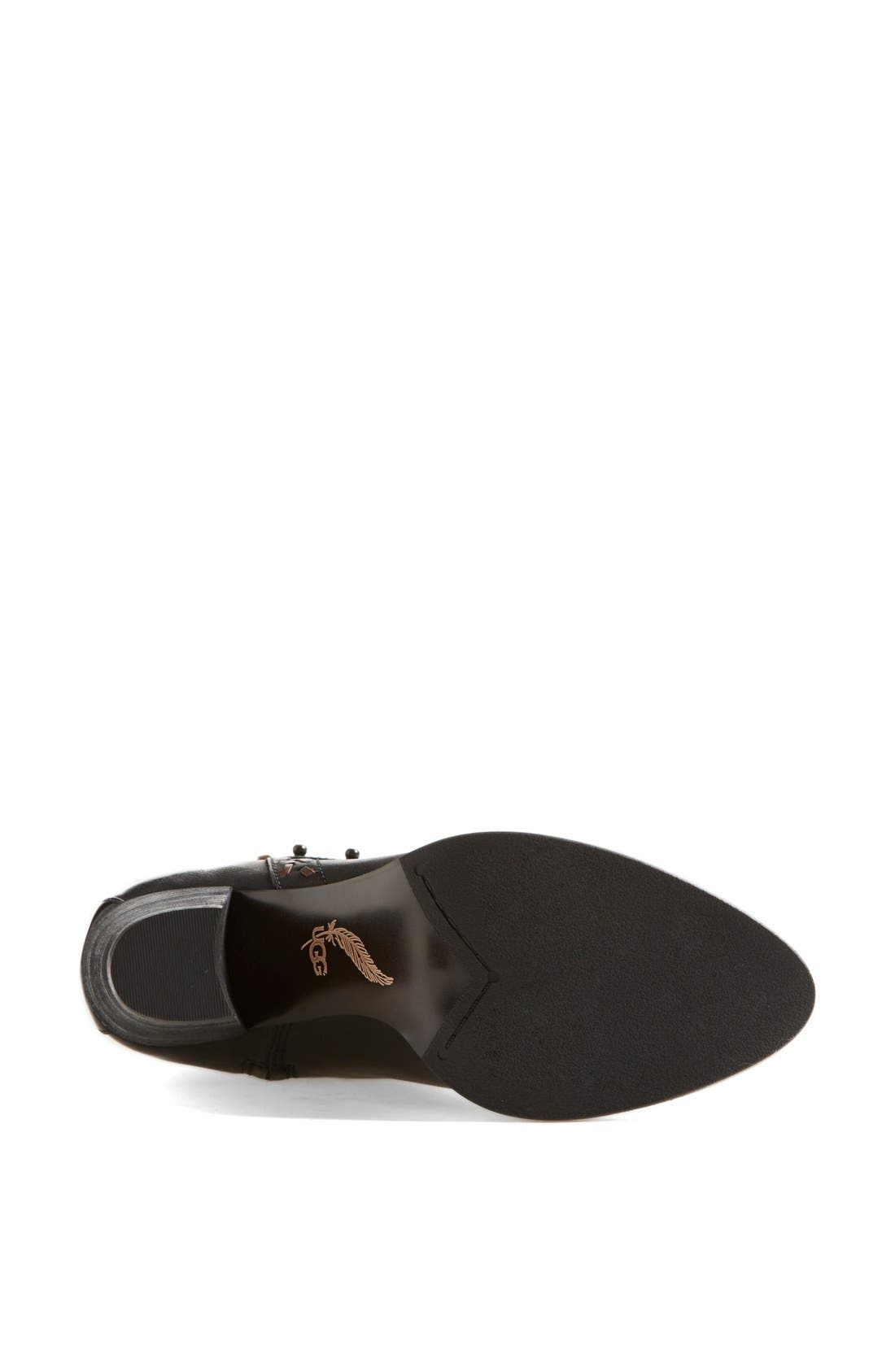 Australia 'Claudine' Tall Boot, Alternate, color, BLACK LEATHER