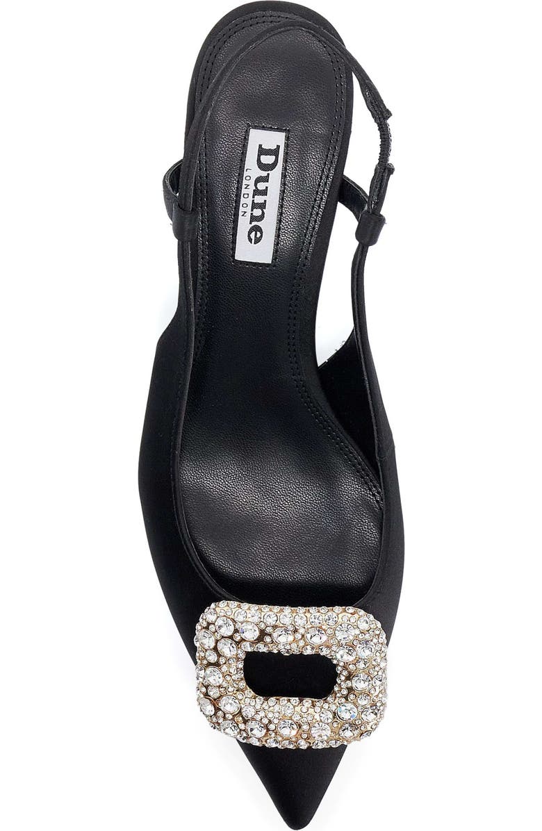 Dune London Centrepiece Slingback Pointed Toe Kitten Heel Pump, Alternate, color,