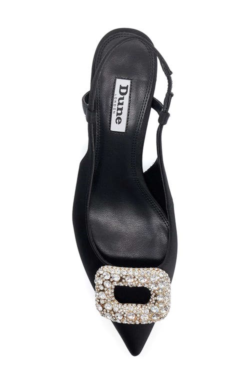 Dune London Centrepiece Slingback Pointed Toe Kitten Heel Pump