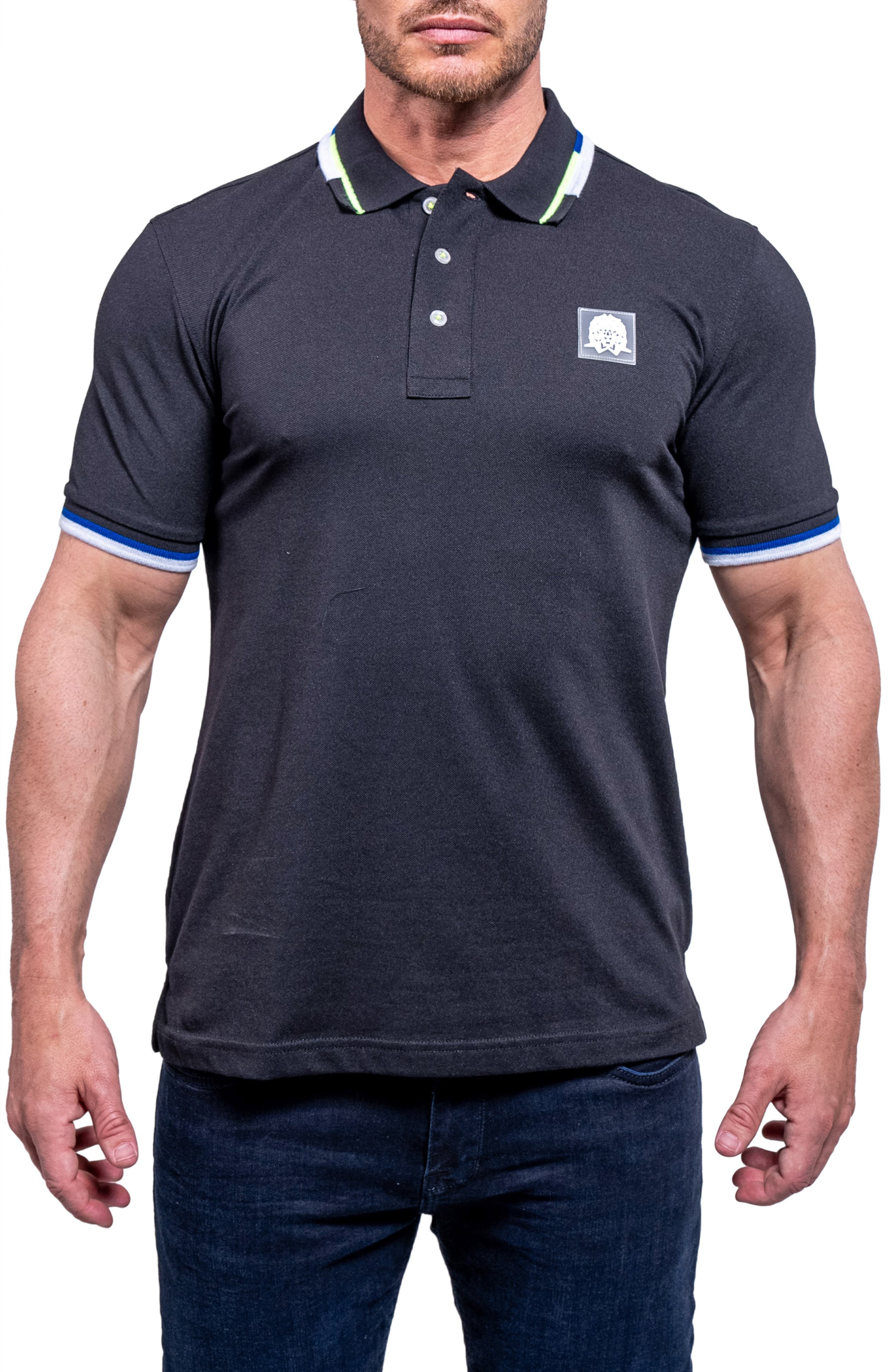 Maceoo Tipemb39 Black Piqué Polo