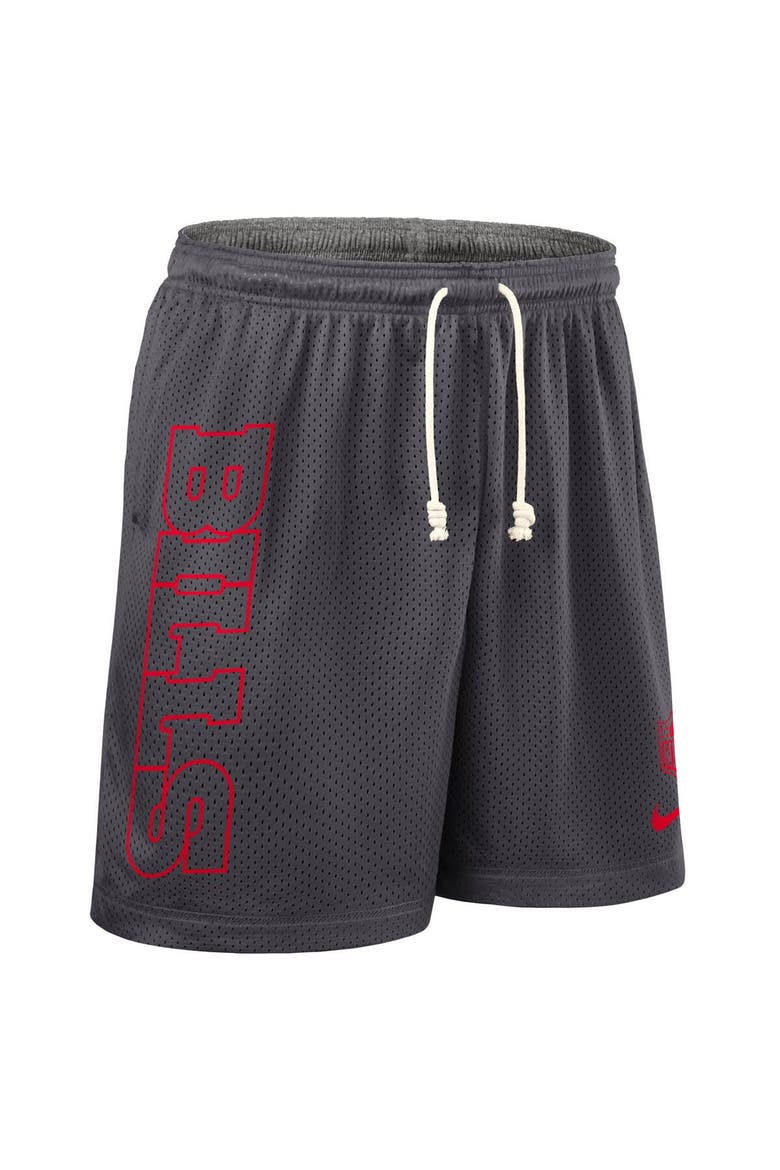Men's Nike Gray Buffalo Bills Sideline Reversible Performance Shorts, Alternate, color, Gray
