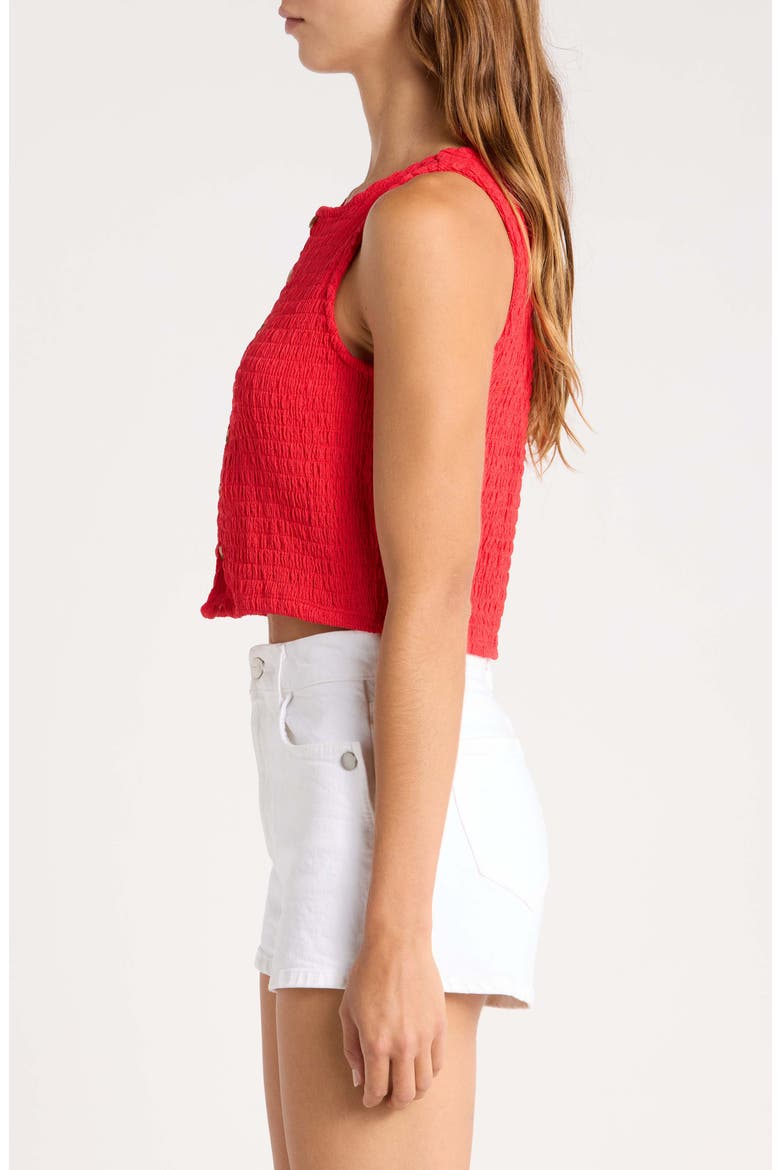 Kelsey Button-Up Sleeveless Top, Alternate, color, FIESTA RED