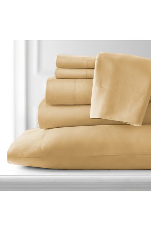 Southshore Fine Linens Vilano Springs Extra Deep Pocket Sheet Set In Gold