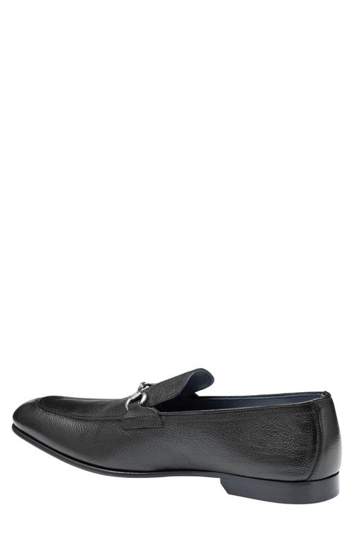 Johnston & Murphy Collection Taylor Bit Loafer In Black Italian Calfskin