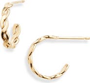Nashelle Woven Hoop Earrings