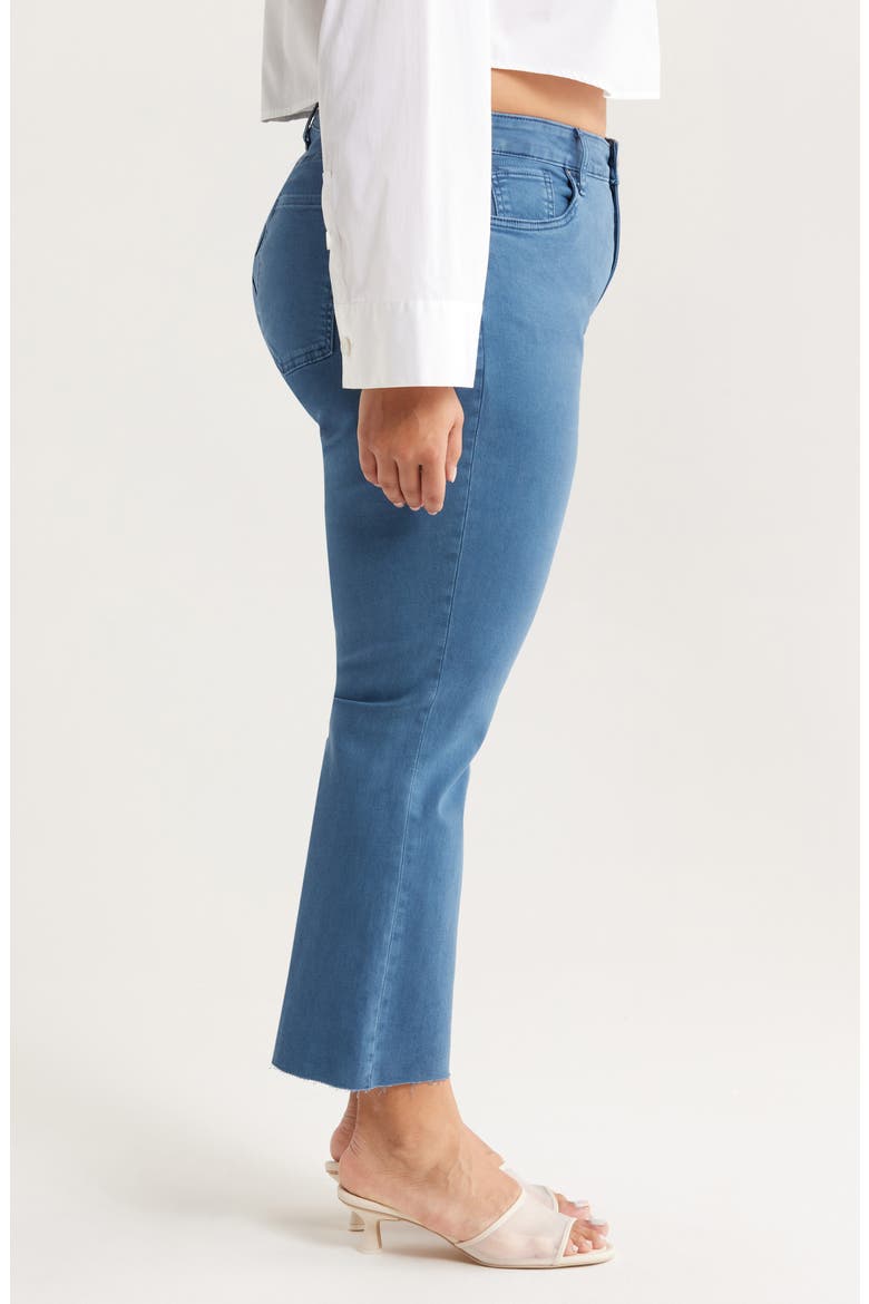Kelsey Raw Hem High Waist Ankle Flare Jeans, Alternate, color, OCEAN BLUE JM