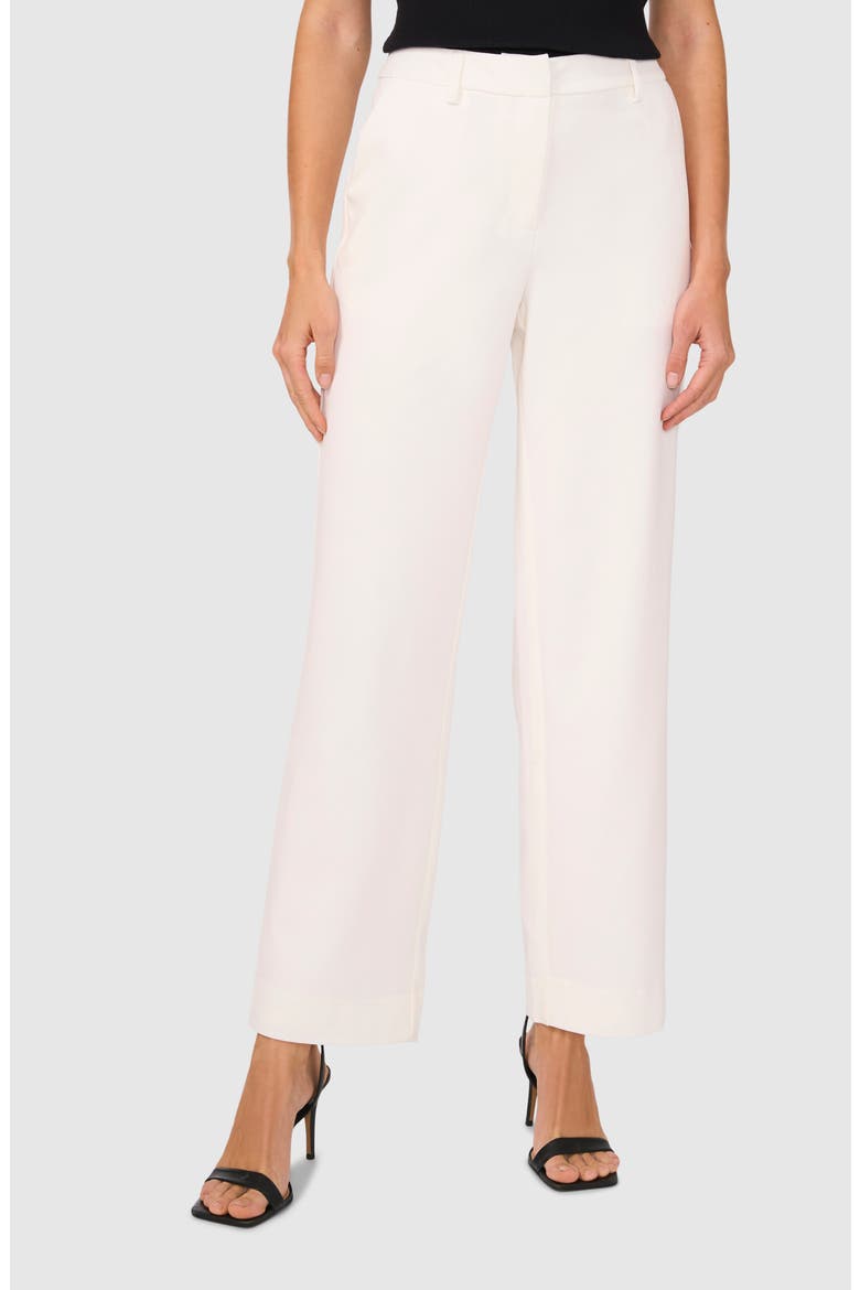 High Waist Straight Leg Pants, Main, color, NEW IVORY