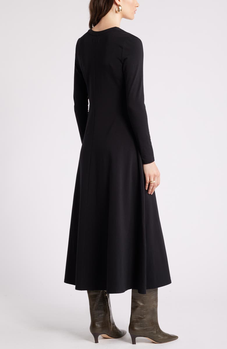 Nordstrom Long Sleeve Crewneck Maxi Dress, Alternate, color, 