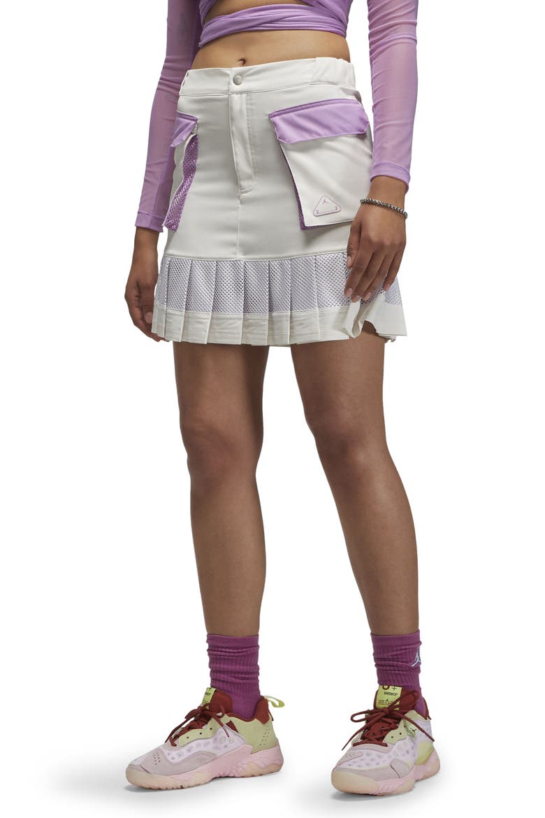 23 Engineered Pleated Cargo Skirt, Main, color, PHANTOM/ IRIS WHISPER