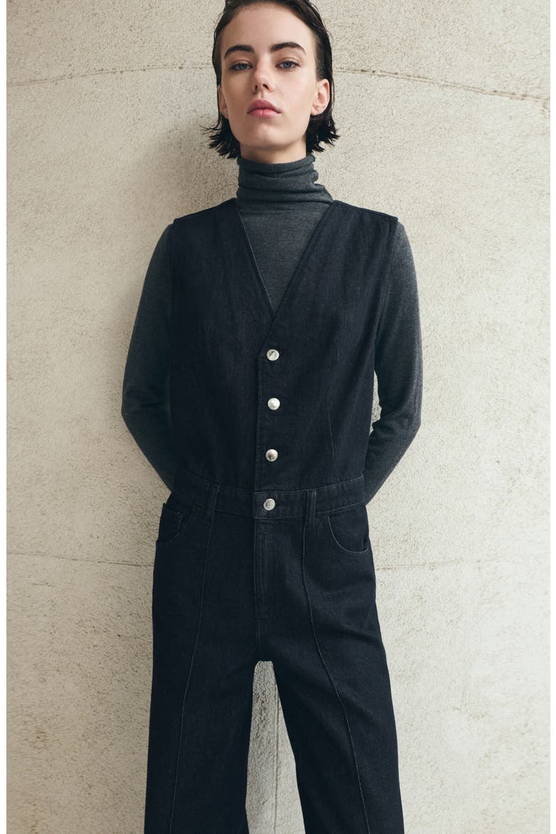 Odette Denim Jumpsuit, Alternate, color, OPEN BLUE