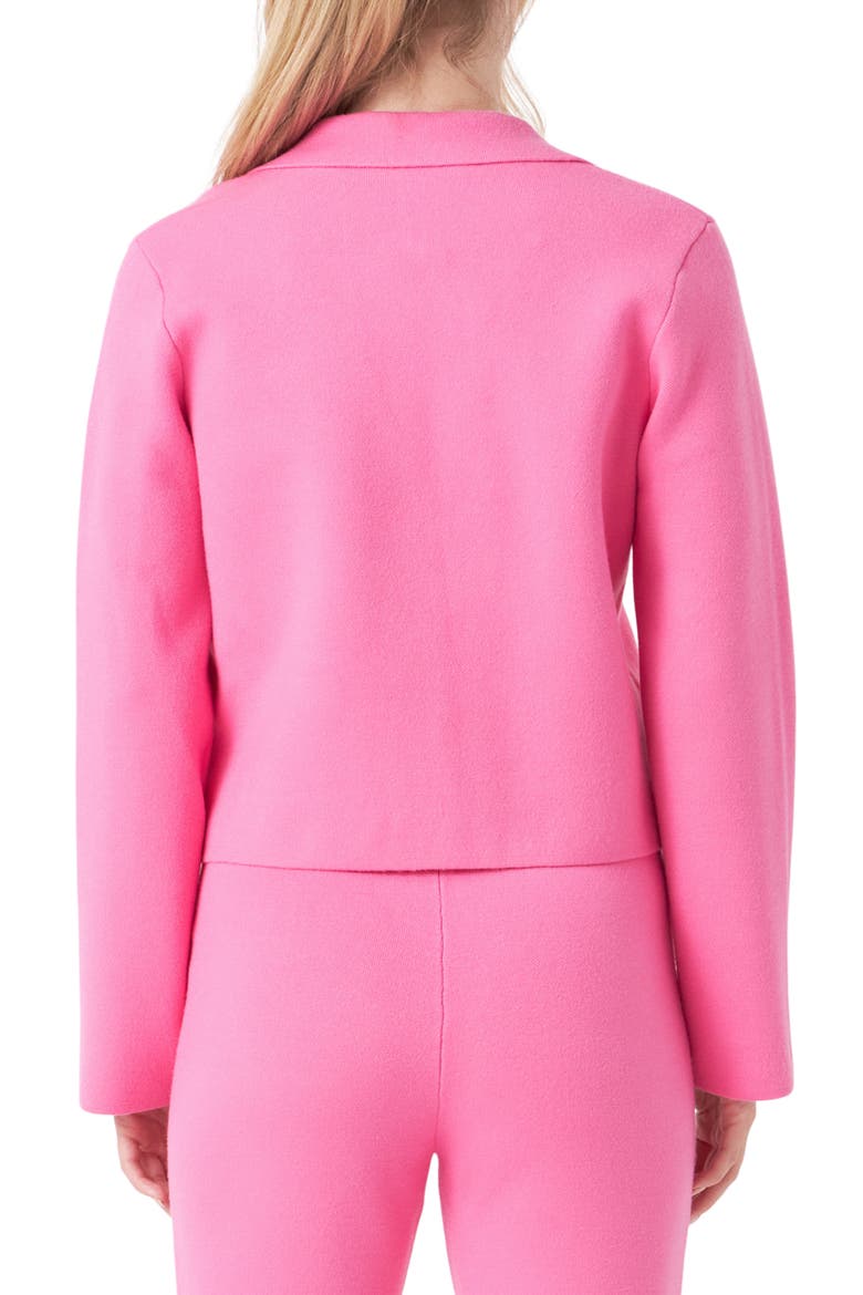 Sweater Blazer, Alternate, color, PINK