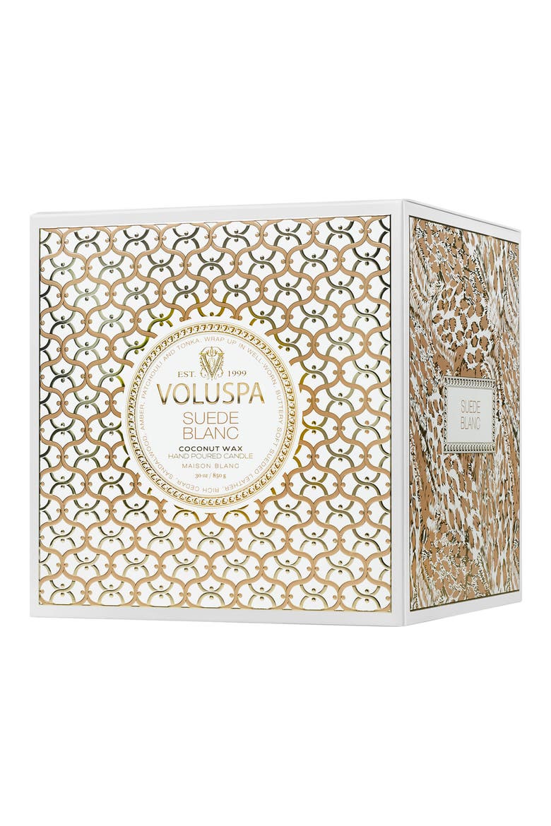 Suede Blanc Boxed Luxe Candle, Alternate, color, NO COLOR
