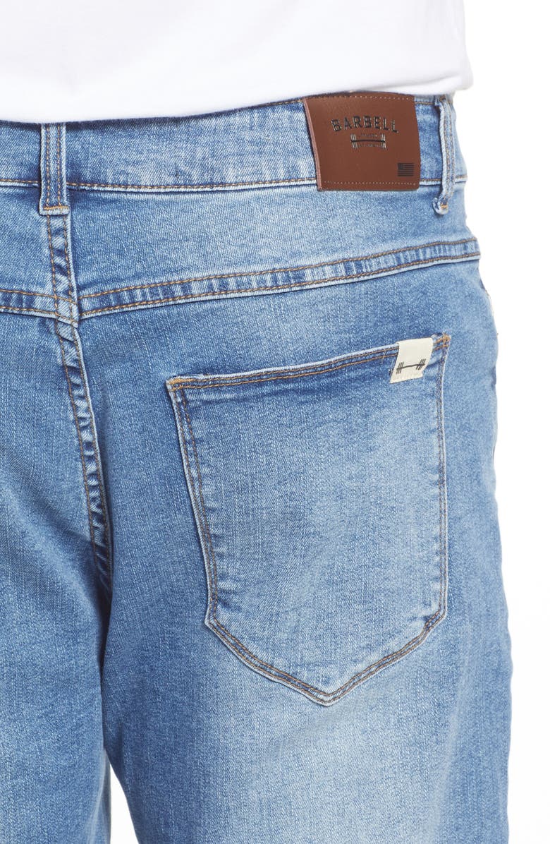 Barbell Apparel Straight Athletic Fit Jeans, Alternate, color, 