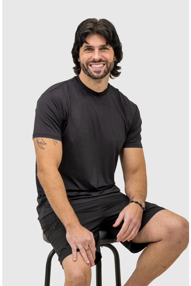 Active Tech 3-Pack Crew Neck T-Shirts, Alternate, color, Black, White, Slate Blue
