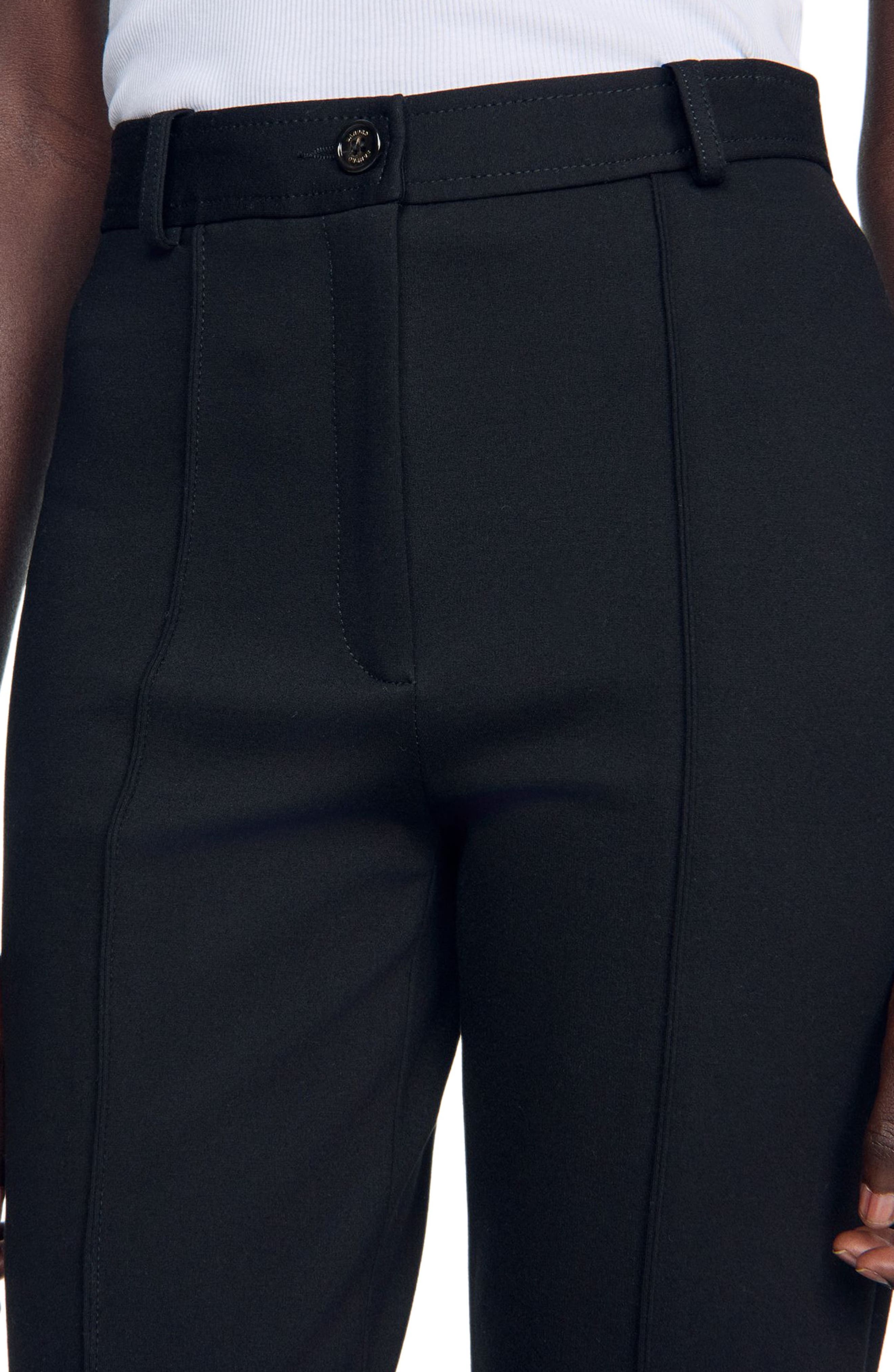 SANDRO Pleated Capri Trousers (Women) | Nordstrom