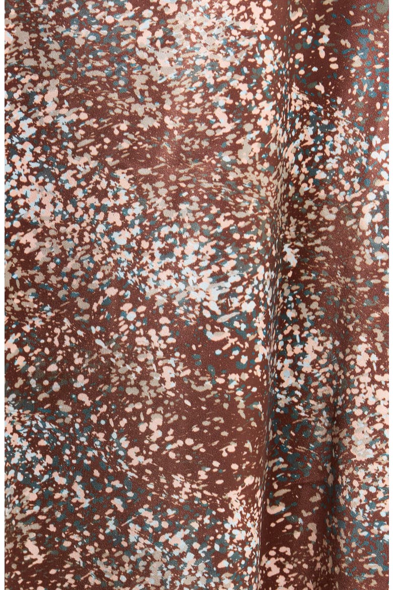 Savoy Printed Bias Maxi Skirt, Alternate, color, BROWN MULTI