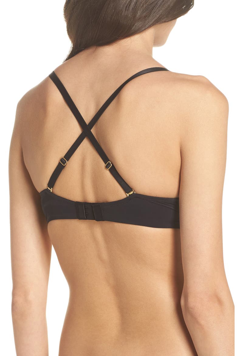 Sammie Convertible Wireless Bra, Alternate, color, TRUE BLACK