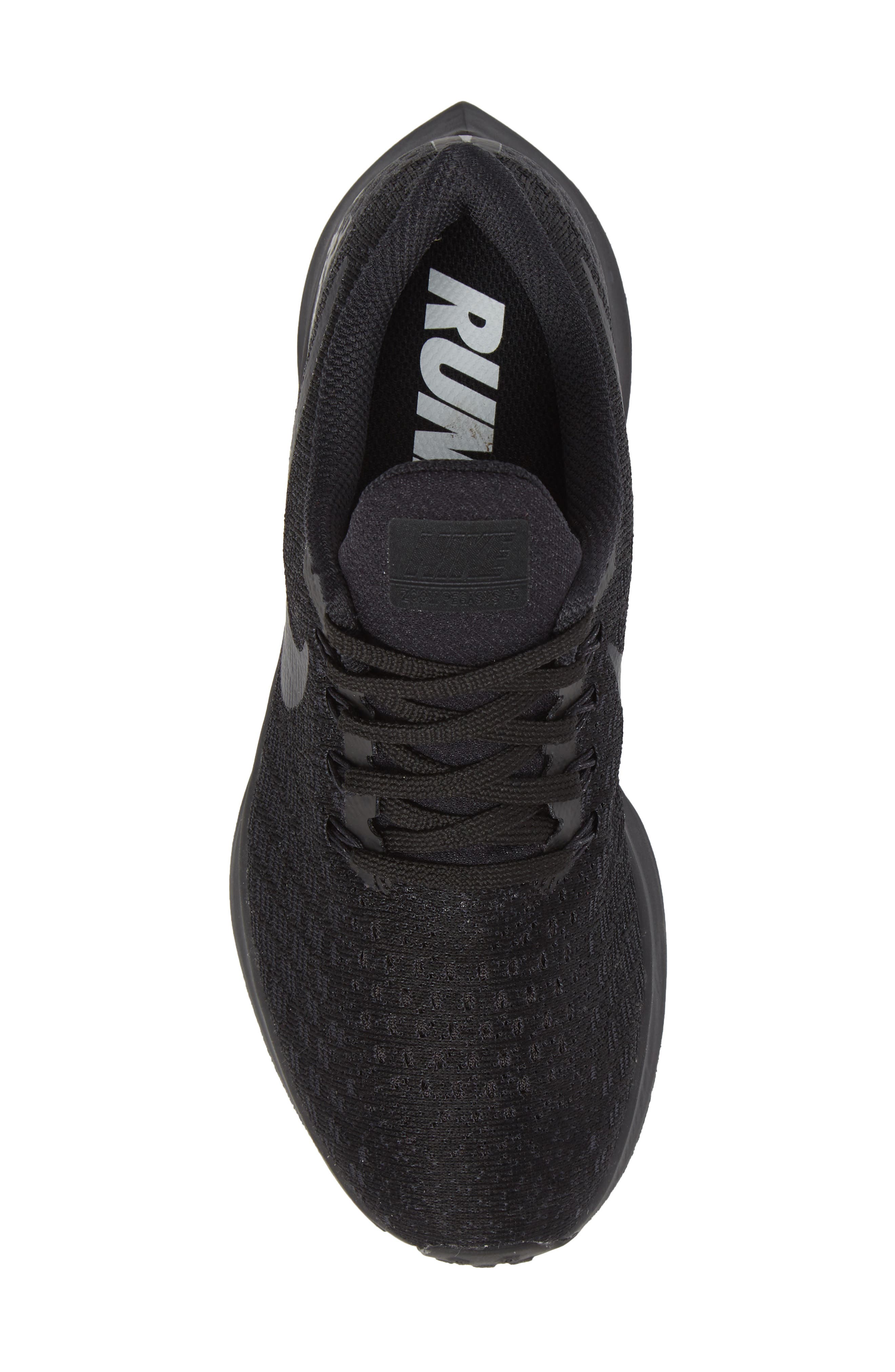 Air Zoom Pegasus 35 Running Shoe, Alternate, color, BLACK/ OIL GREY/ WHITE