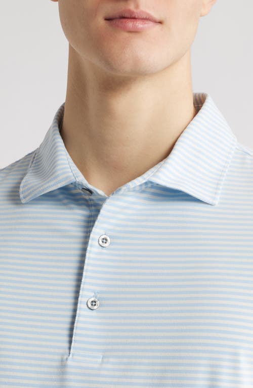 Scott Barber Prep Stripe Polo In Sky