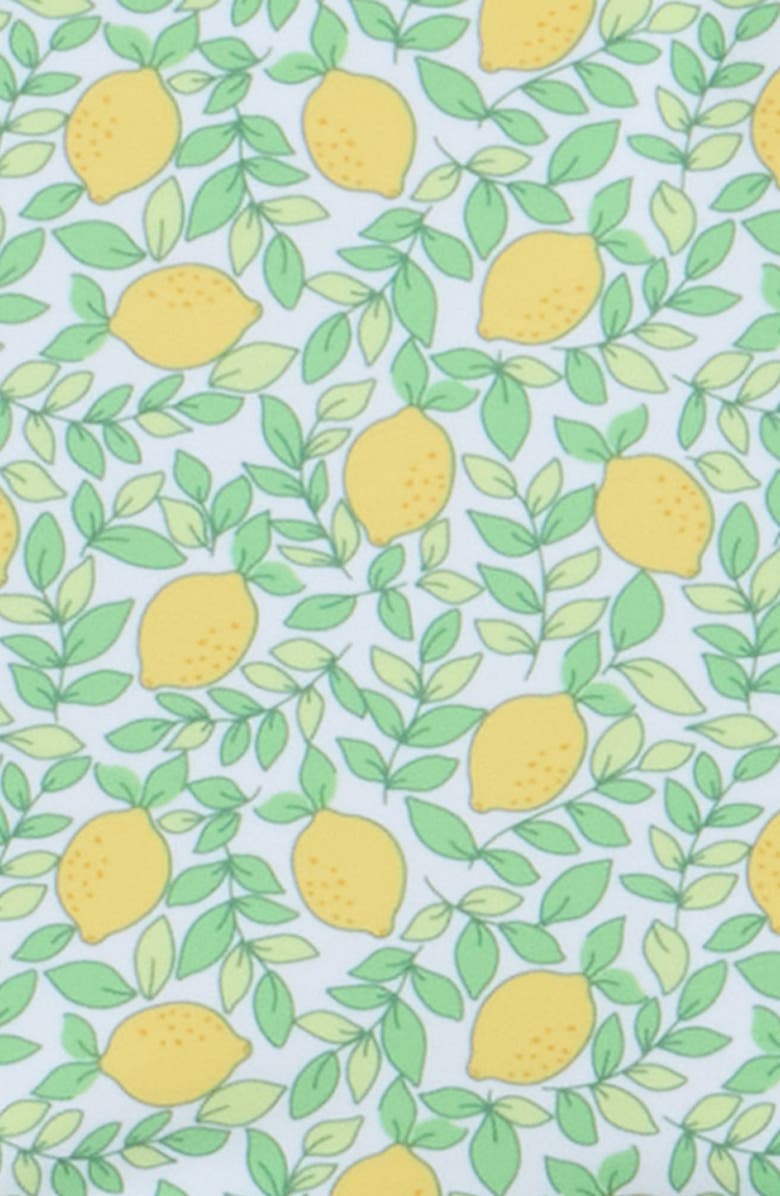 Little Me Lemon Long Sleeve UPF 50+ Two-Piece Rashguard Swimsuit, Alternate, color, Green