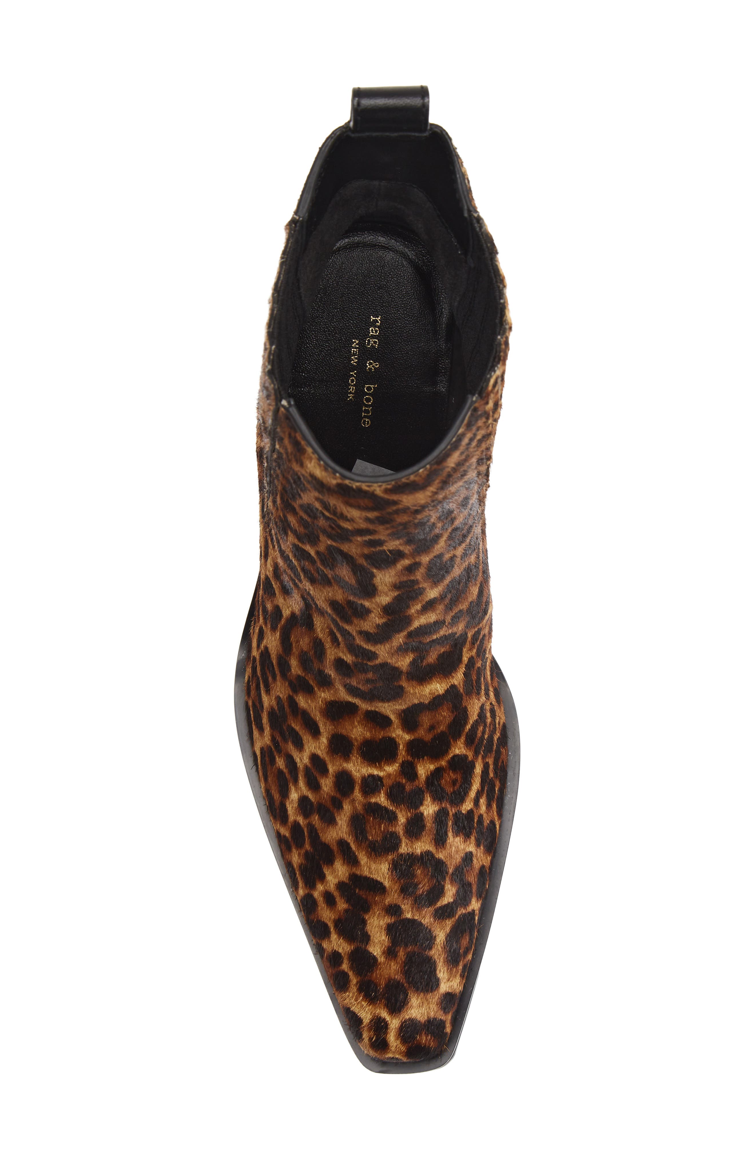 Newbury Genuine Calf Hair Chelsea Boot, Alternate, color, LEOPARD CALF HAIR