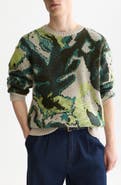 Scotch & Soda Oversize Floral Watercolor Crewneck Sweater