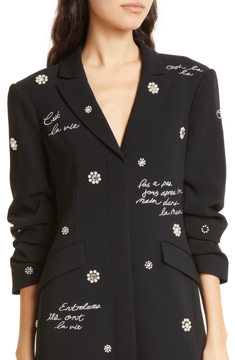 Cinq à Sept Joel Embellished Tailored Minidress, Alternate, color, 