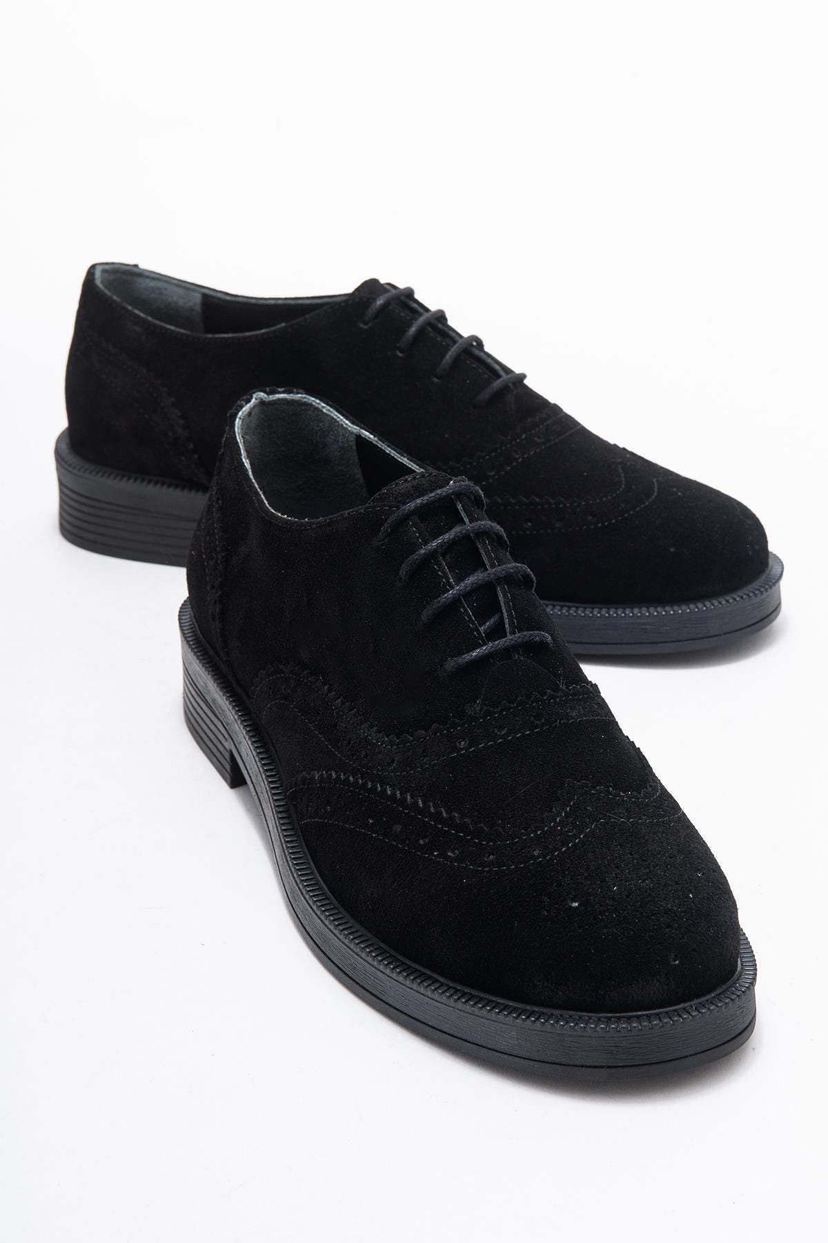 Black Suede Leather