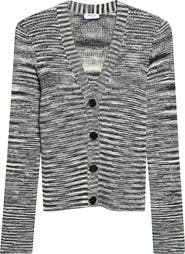 Akris punto Space Dye Merino Wool Rib Cardigan