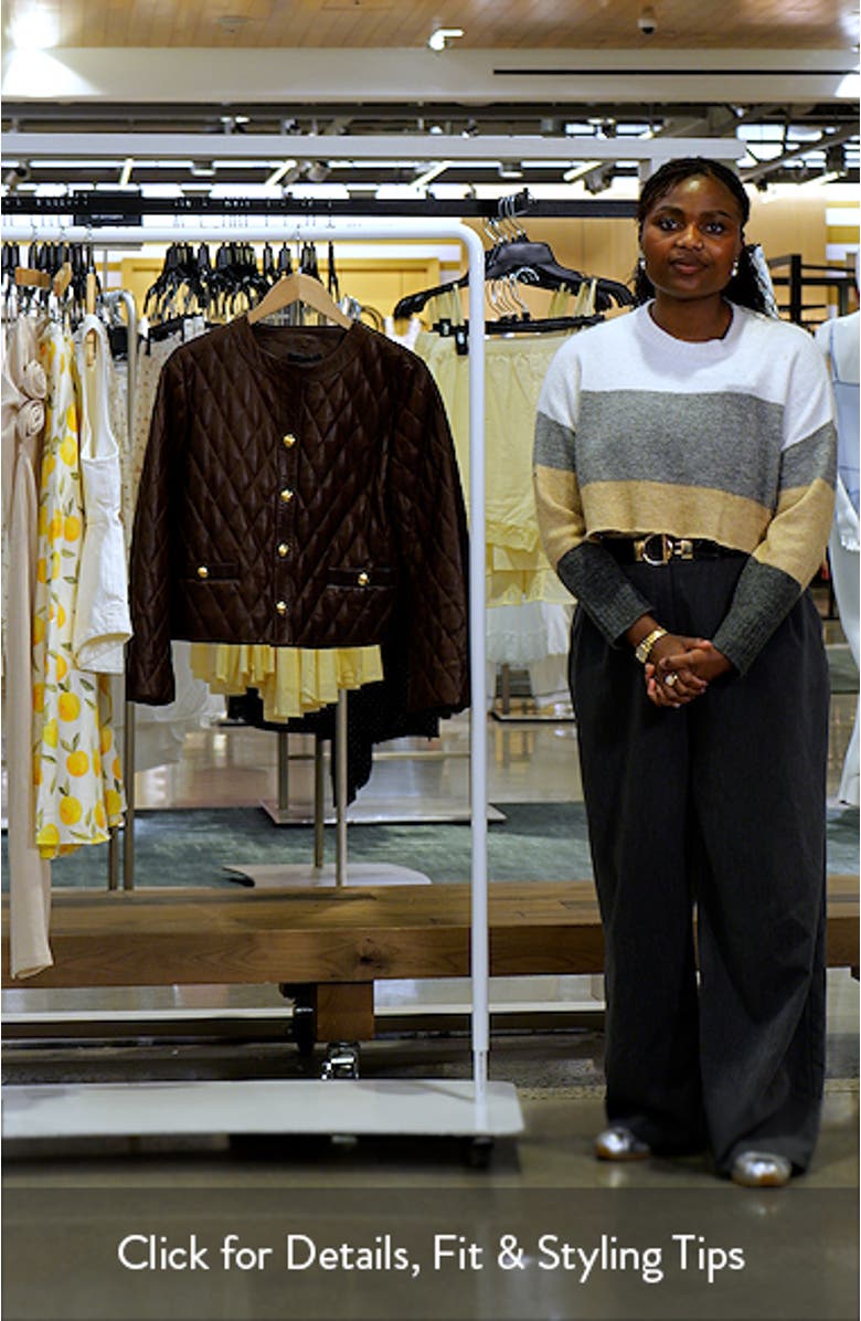 Amy Quilted Leather Jacket, sales video thumbnail