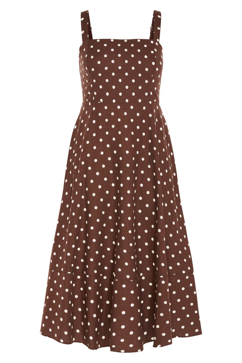 Collins Maxi Sundress, Alternate, color, CHOCOLATE SPOT