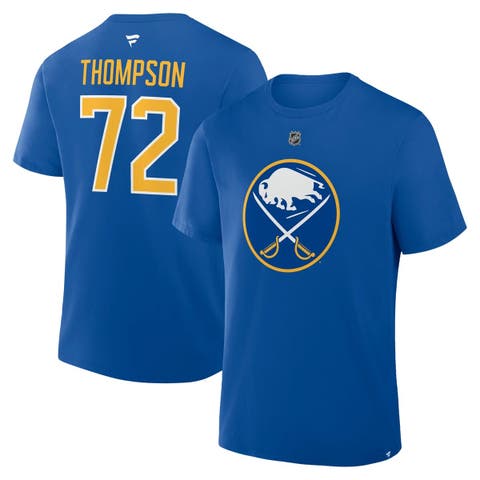 Men
s Fanatics Tage Thompson Royal Buffalo Sabres Authentic Stack Name 
Number T-Shirt