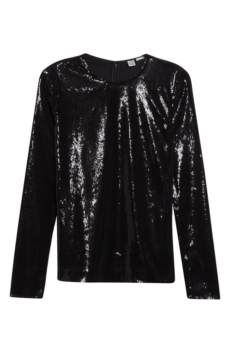 TOTEME Sequin Top, Main, color, Black